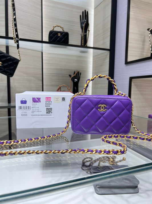 CHL - Vanity With Chain Purple Bag For Women 9cm/3.5in
