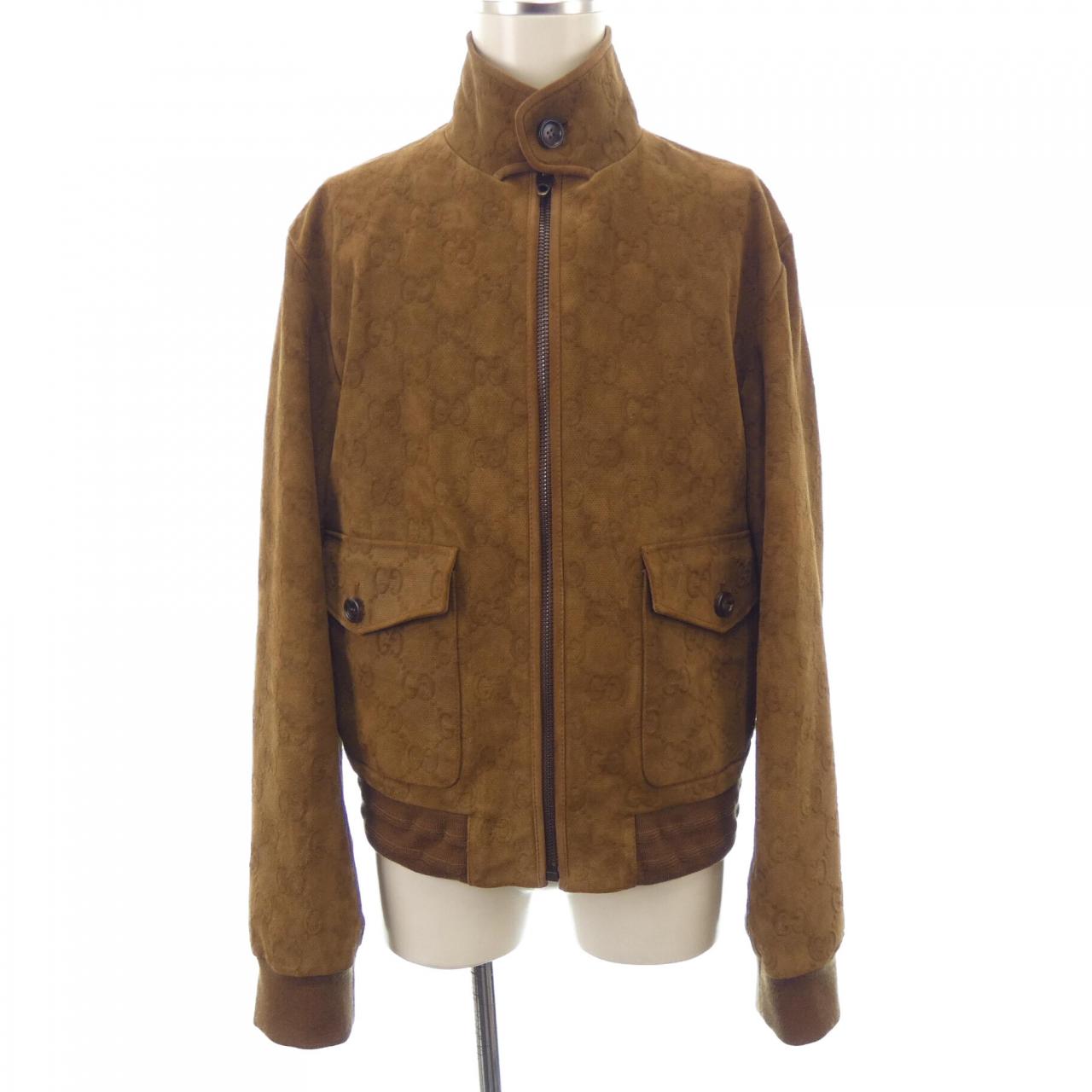 Gucci 691063 XNAP0 Leather Jacket