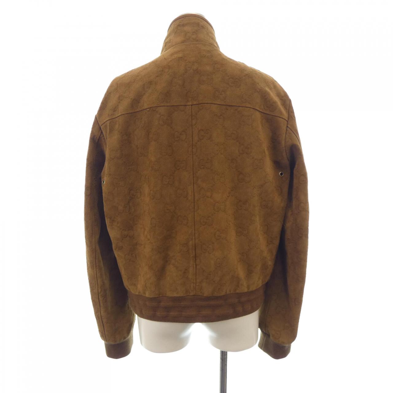 Gucci 691063 XNAP0 Leather Jacket