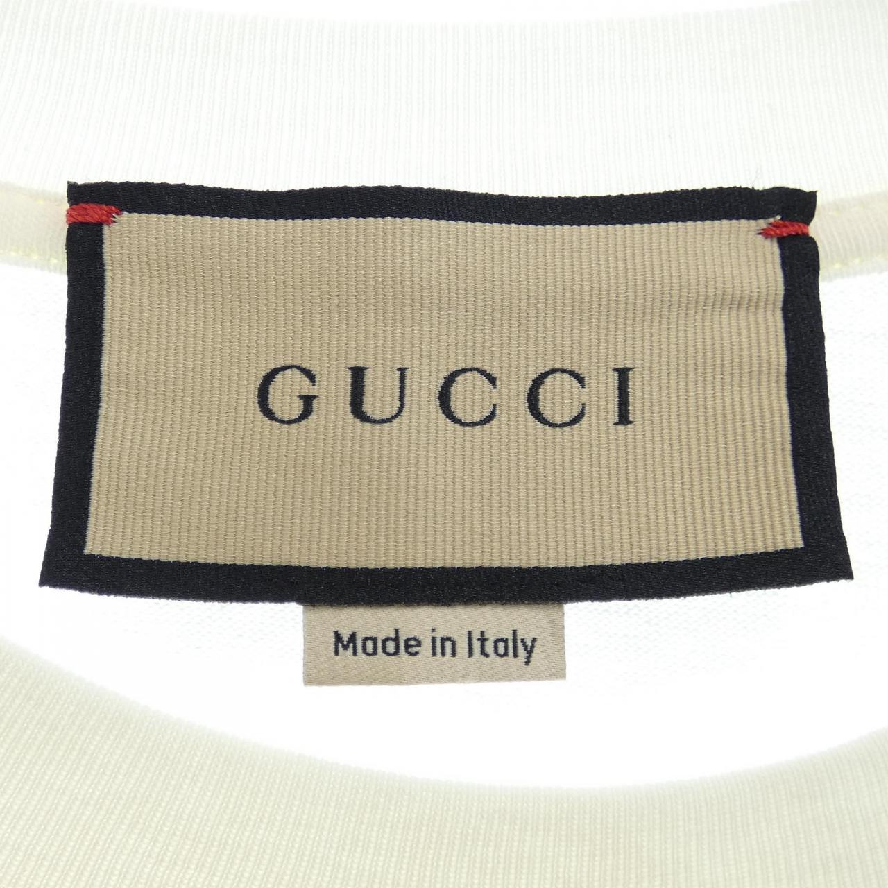 Gucci Interlocking G Stripe Print Cotton T-shirt