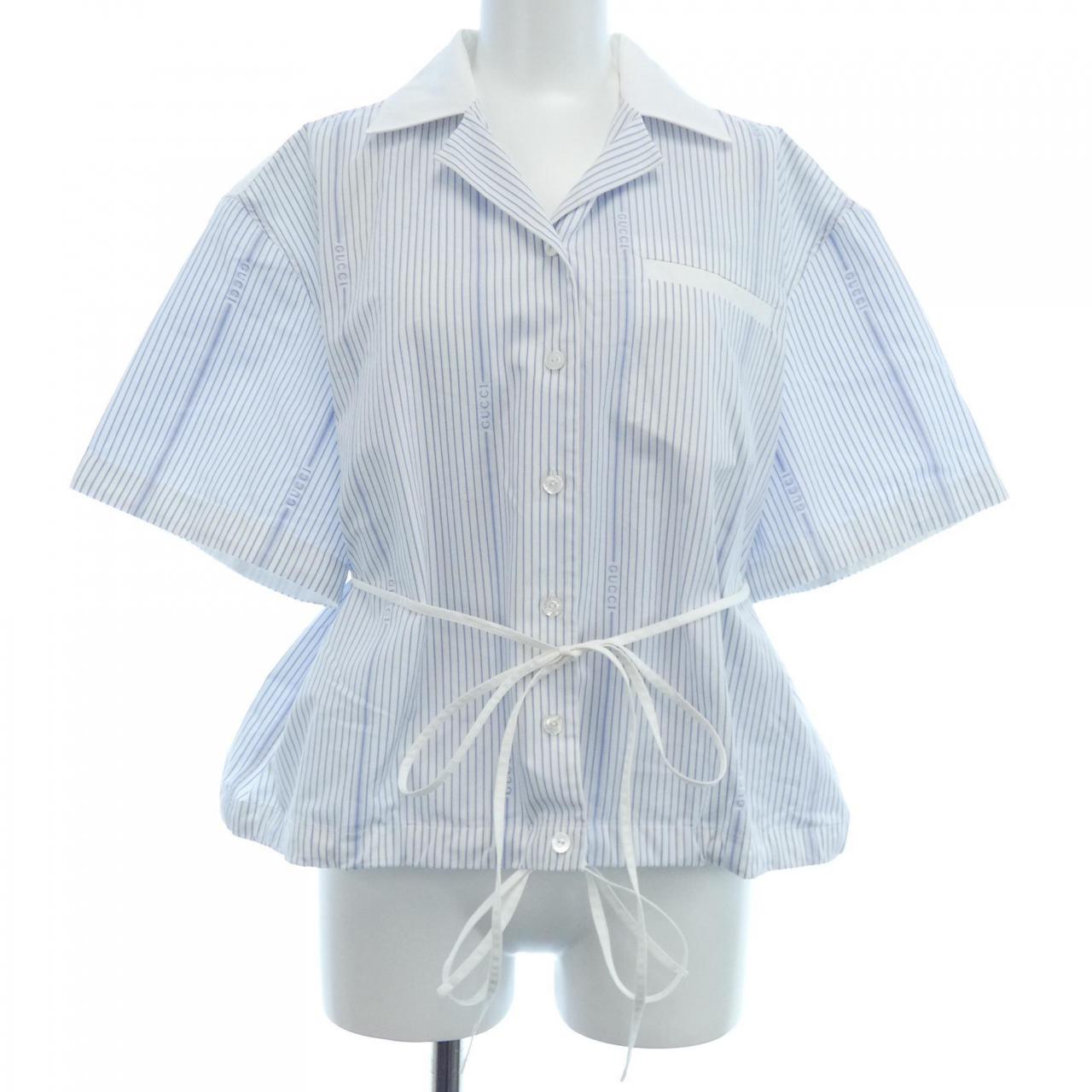 Gucci Cotton Fil Coupé S/S Shirt