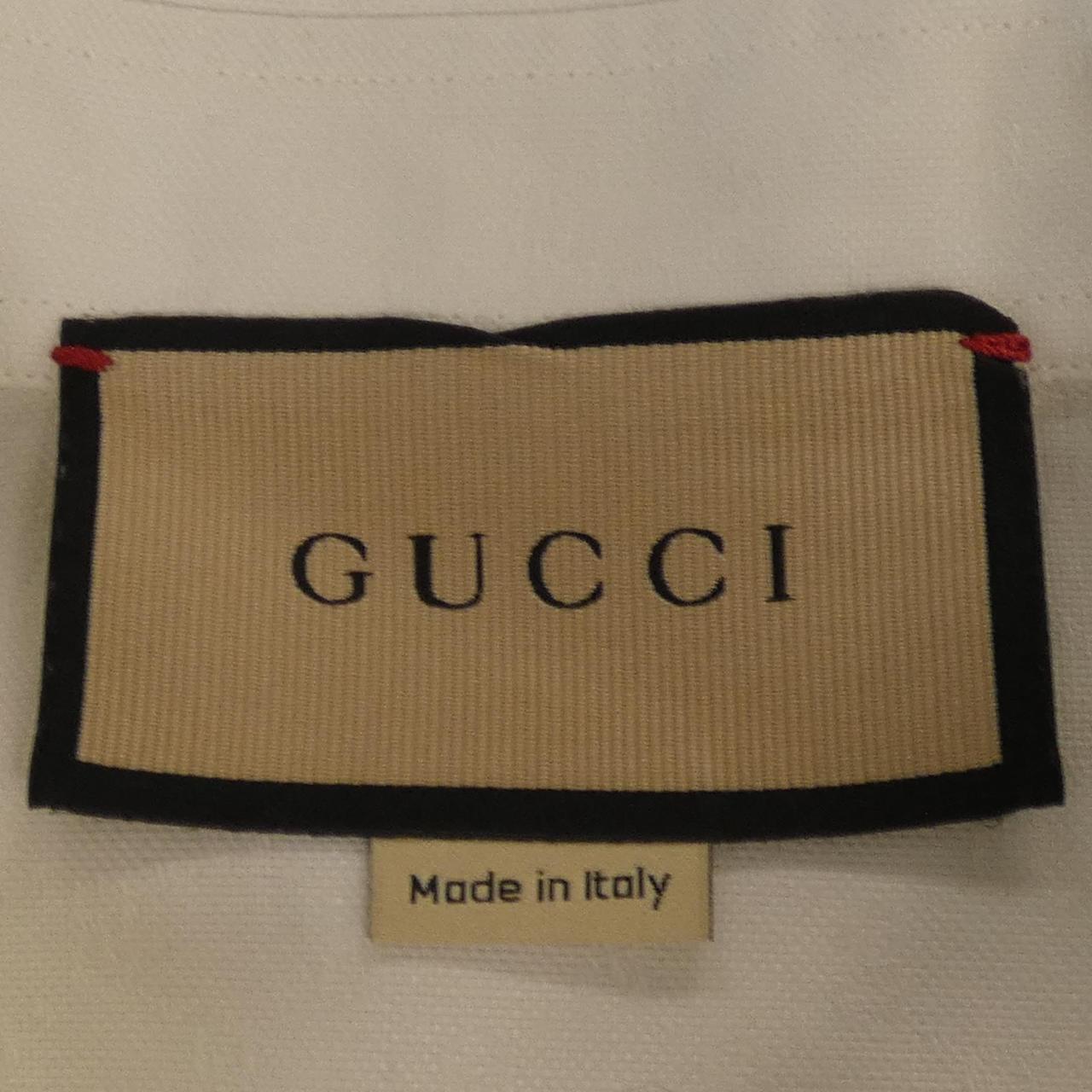 Gucci Embroidery Oxford Cotton Shirt