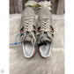 Shoes Luxury Designer By Gucci In Grey, Size: 11