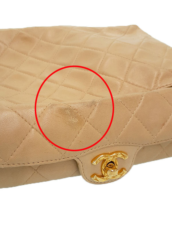 Chanel Matelasse Shoulder Bag Beige