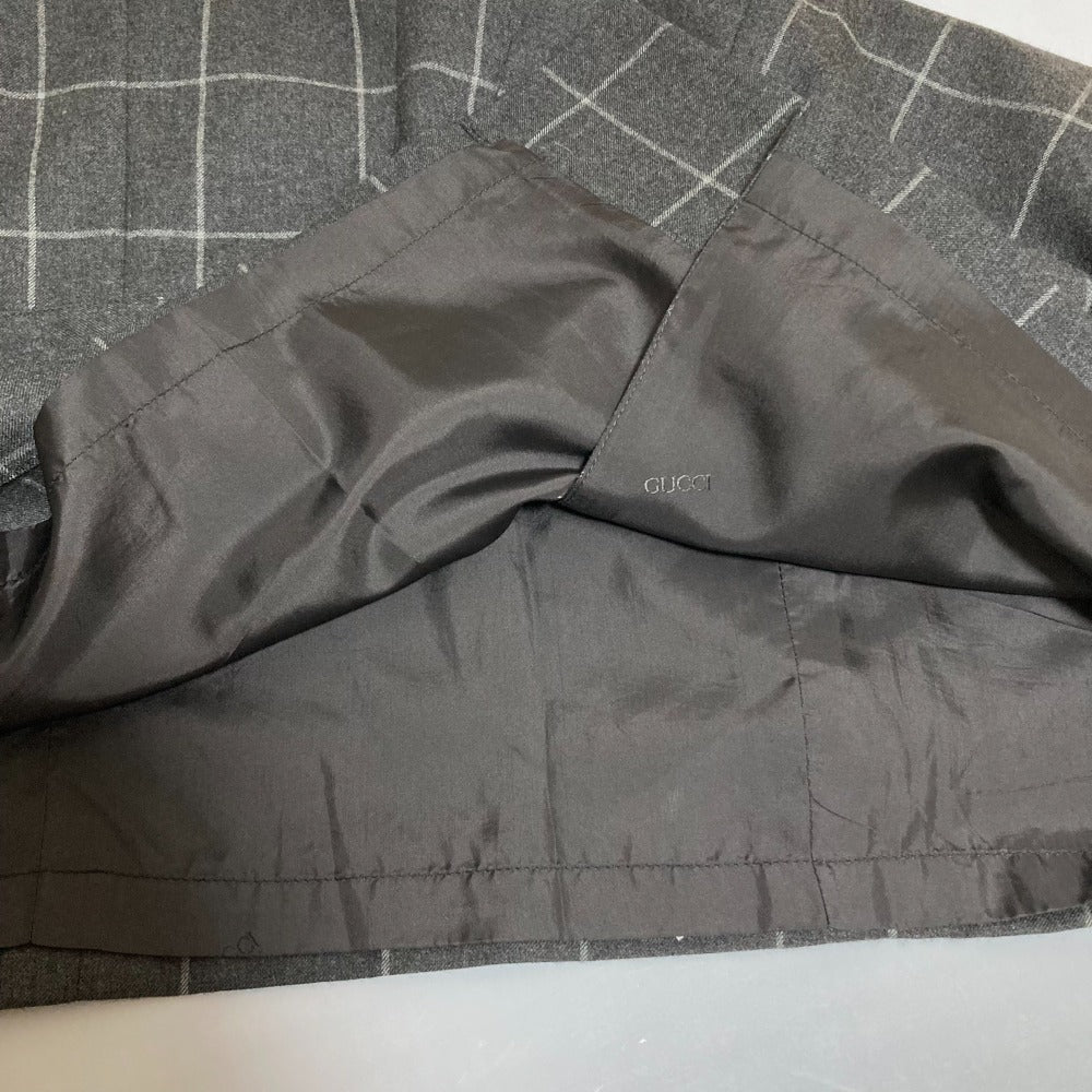 Gucci Wool Check Skirt