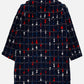 CHANEL Navy Blue w/ Beige & Red Size US 12 Coat