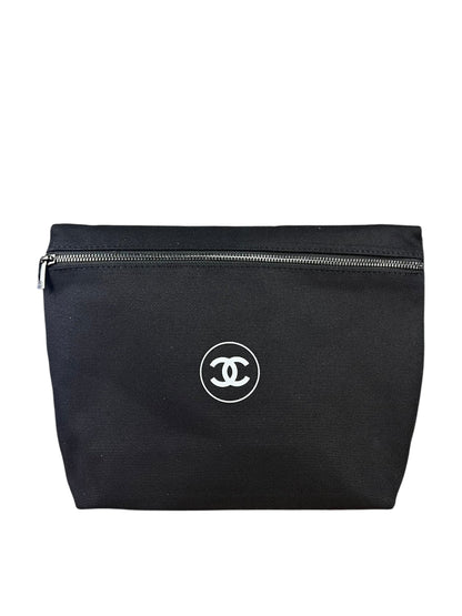 Chanel CC Beauty Line Canvas Zip Pouch