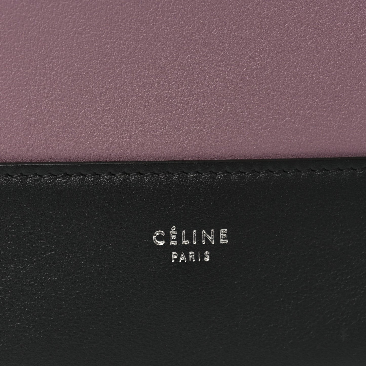 Celine Shiny Smooth Calfskin Medium Frame Shoulder Bag Liquorice Antique Rose