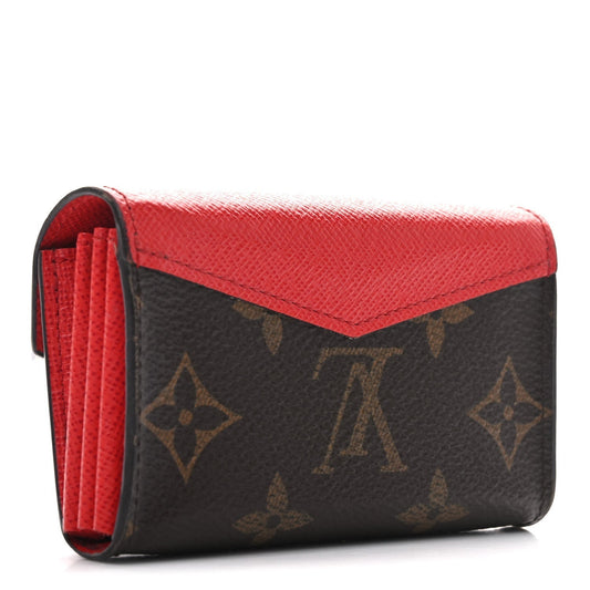 Louis Vuitton Monogram Sarah Multicartes Coquelicot