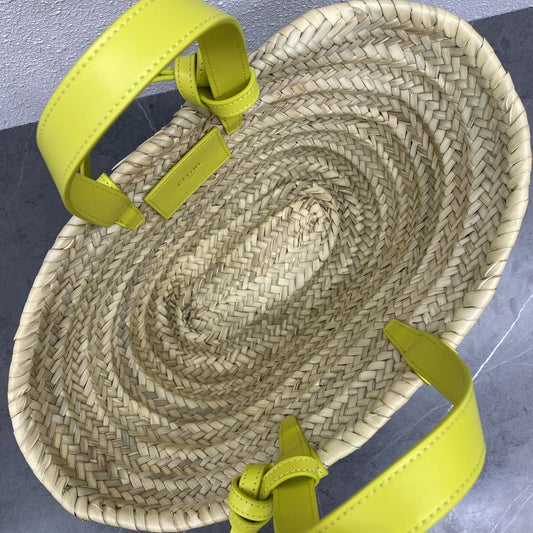 CE Teen Triomphe CE Classic Panier In Palm Leaves And Lizard Yellow For Women 8in/20Amelia194004EH4.11CT