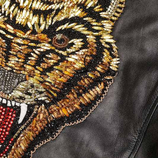 Gucci LOVED Tiger Head Lambskin Jacket