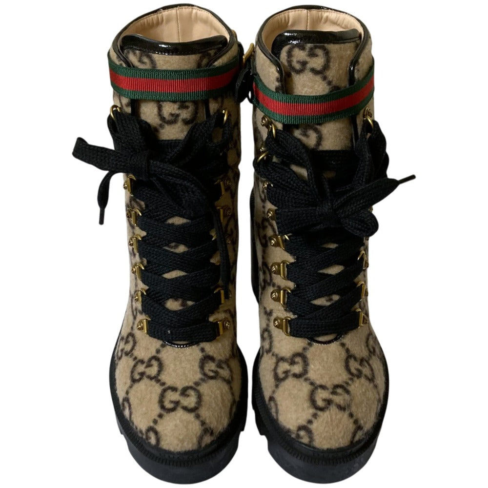 Gucci GG Wool Ankle Boots