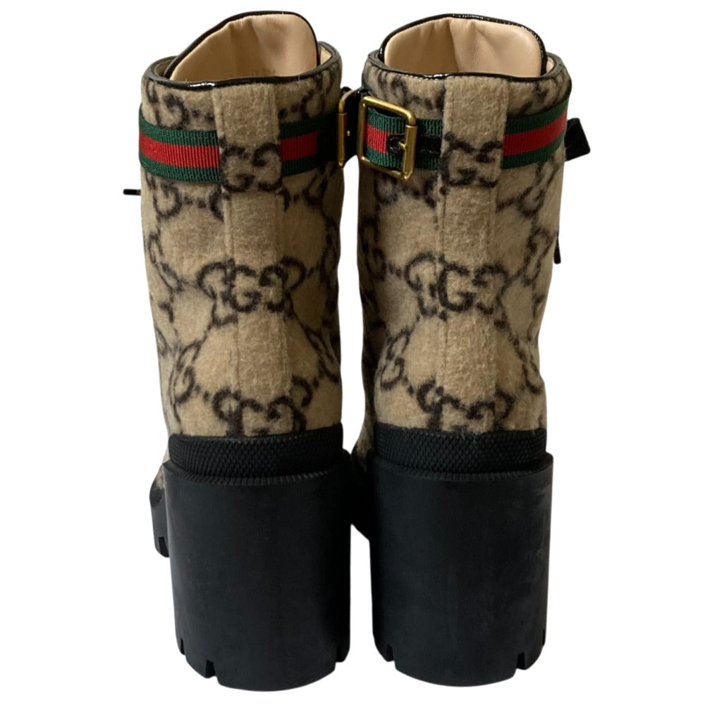 Gucci GG Wool Ankle Boots