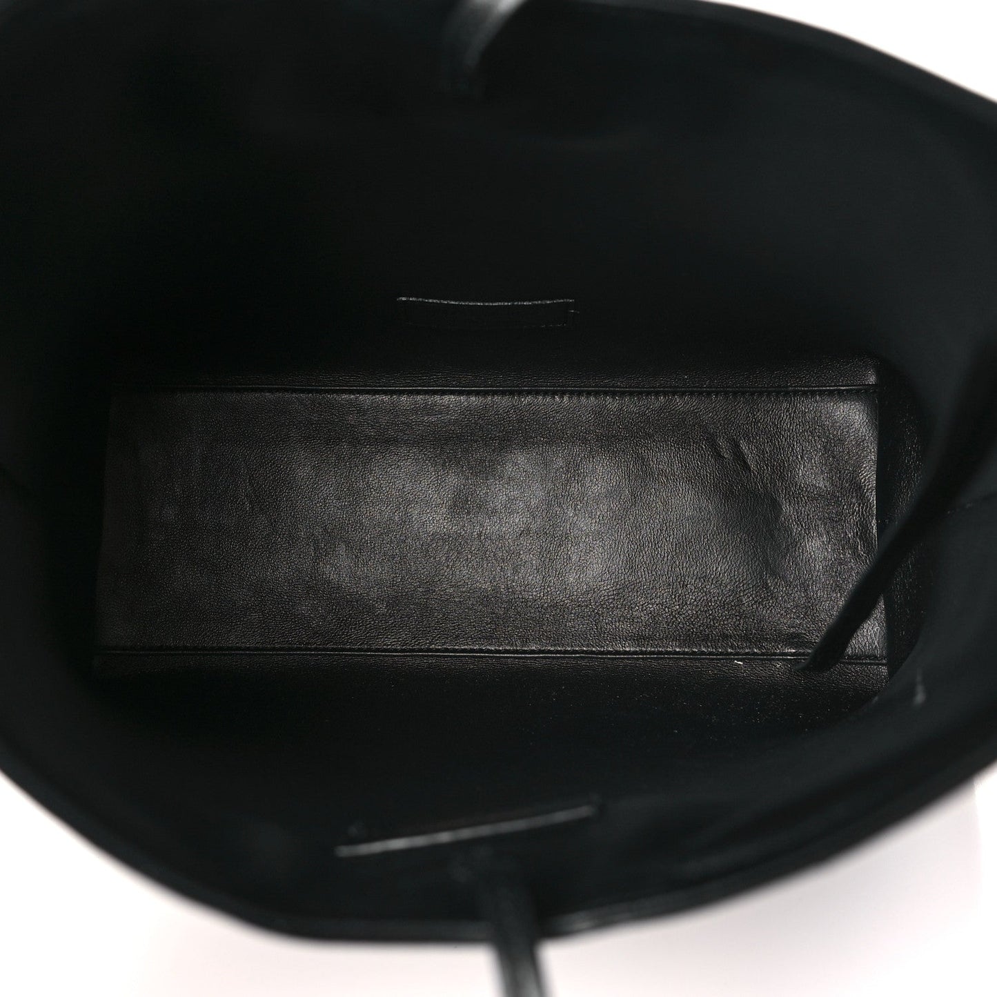 Saint Laurent Patent Calfskin Rendez-Vous Hobo Black