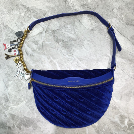 BLN-Ciaga Souvenir XXS Belt Bag In Blue, For Women,  Bags 11.8in/30Amelia
