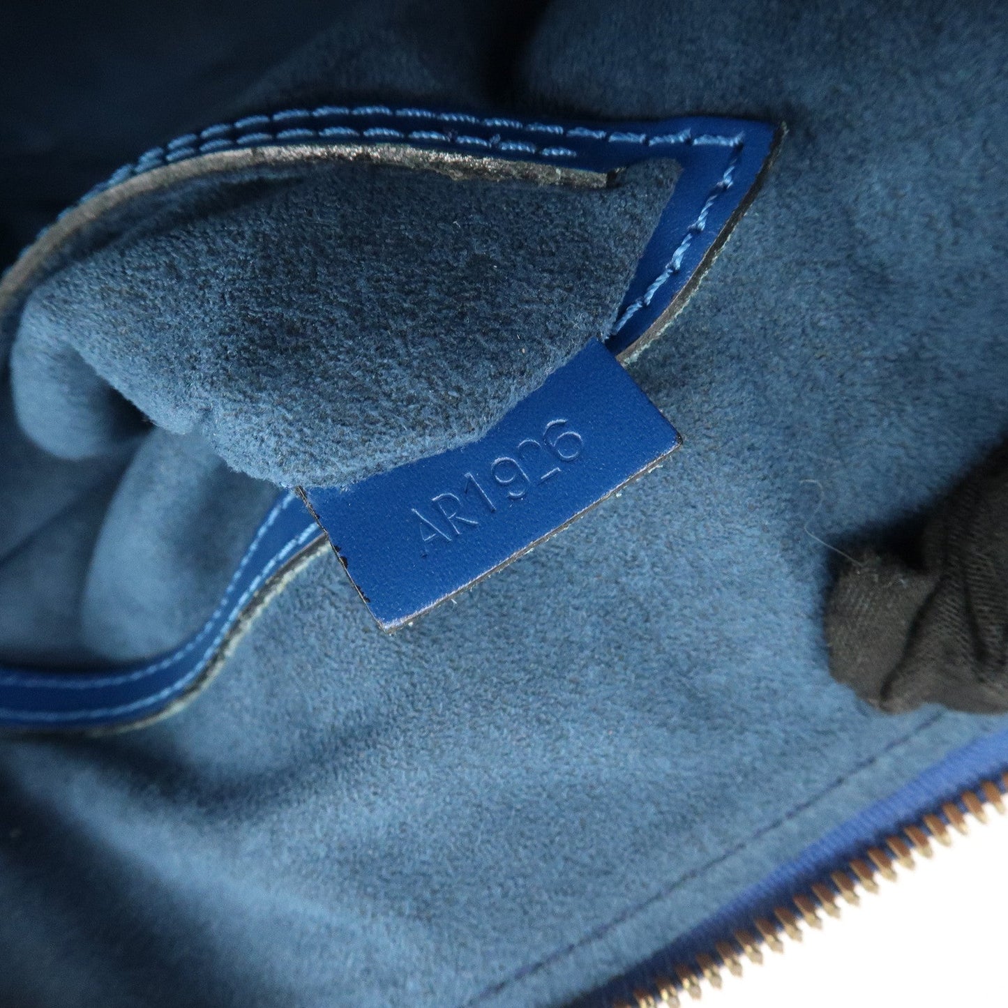 Louis Vuitton Epi Alma Hand Bag Shoulder Bag Toledo Blue M52145