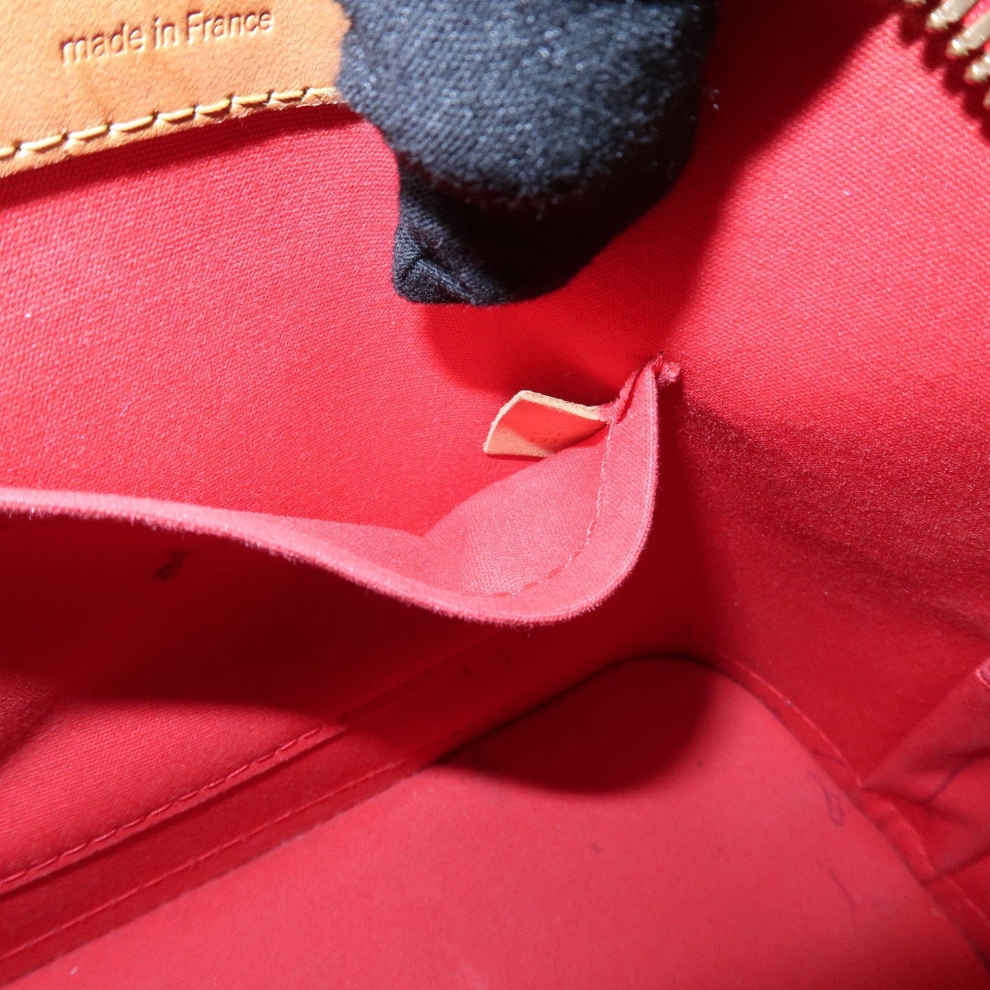 Louis Vuitton Monogram Vernis Alma BB Cerise Shoulder Bag M90174
