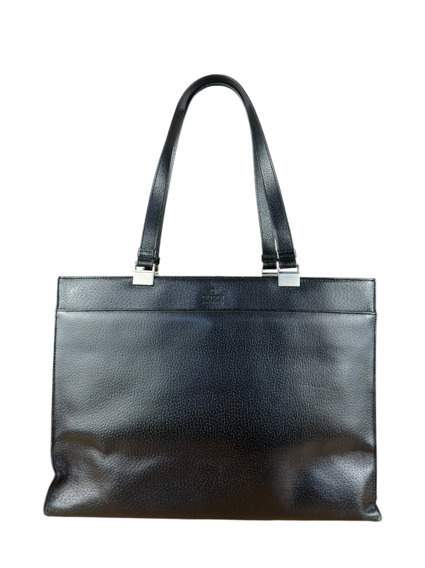 Gucci   Black Leather Shoulder Tote