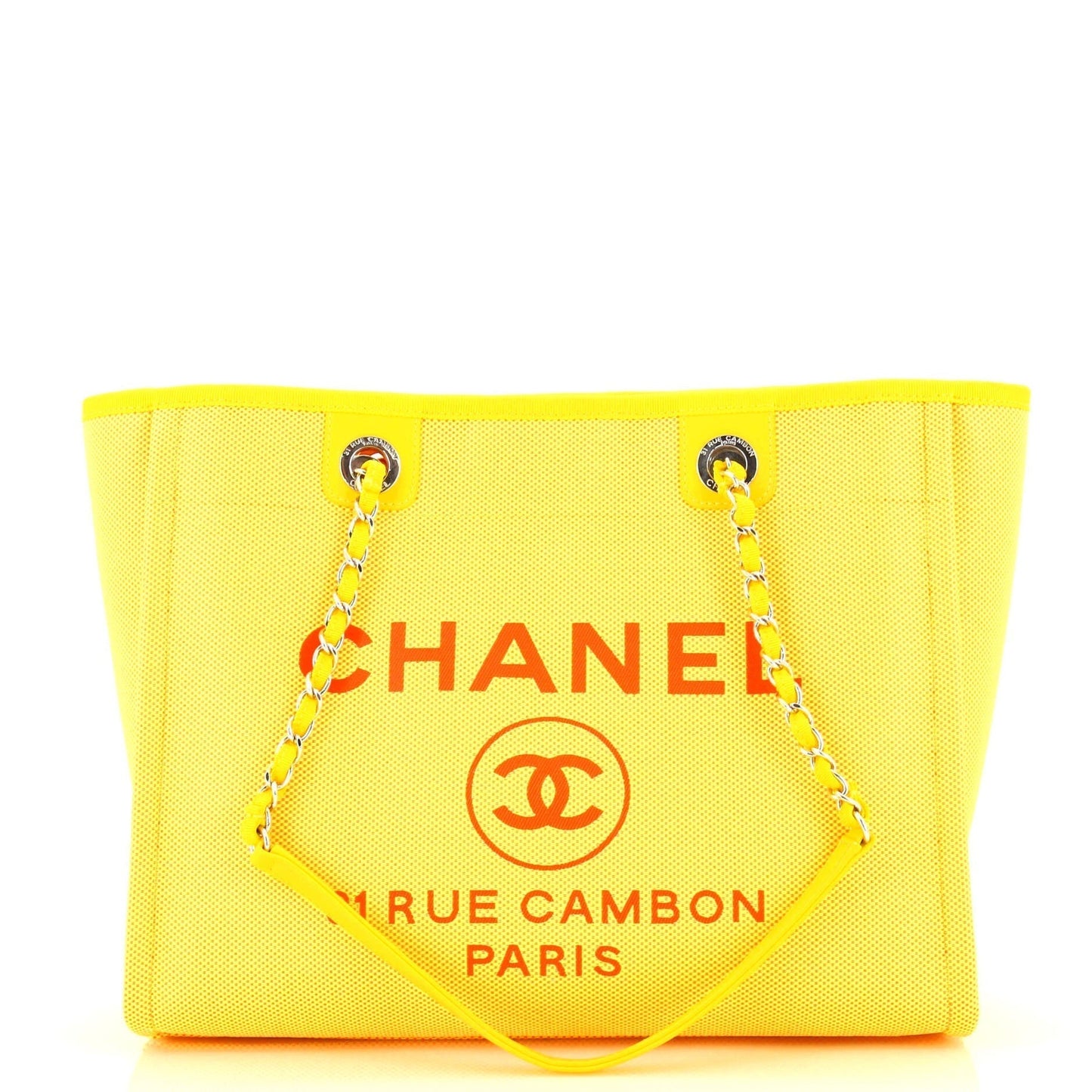 CHANEL Deauville Tote Mixed Fibers Small