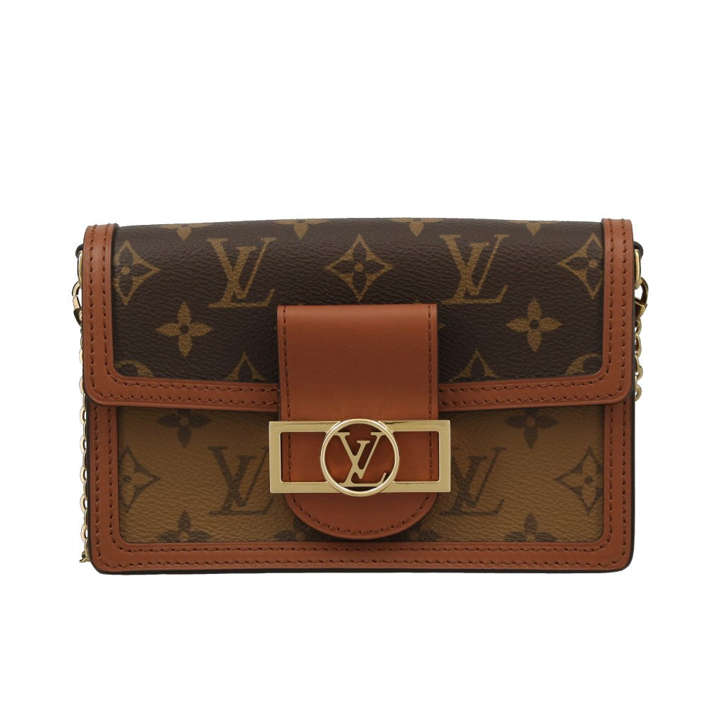 Louis Vuitton Dauphine MM Reverse Monogram Shoulder Bag
