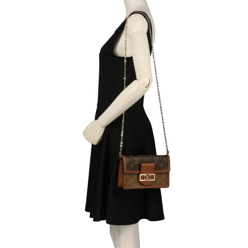 Louis Vuitton Dauphine MM Reverse Monogram Shoulder Bag