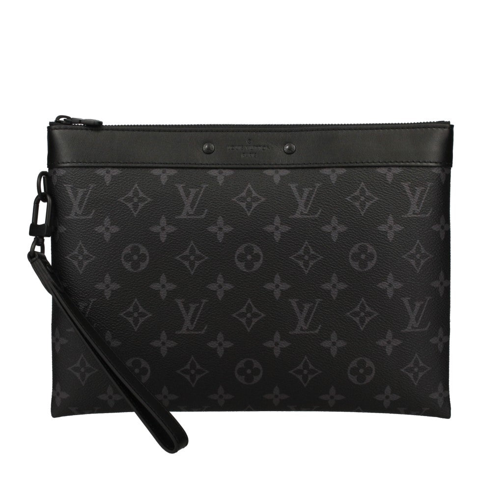 Louis Vuitton Monogram Eclipse Pochette Clutch Bag