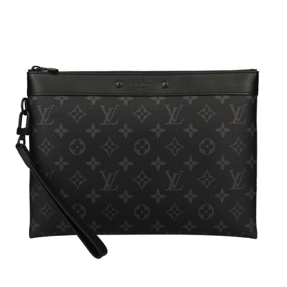 Louis Vuitton Monogram Eclipse Pochette Clutch Bag