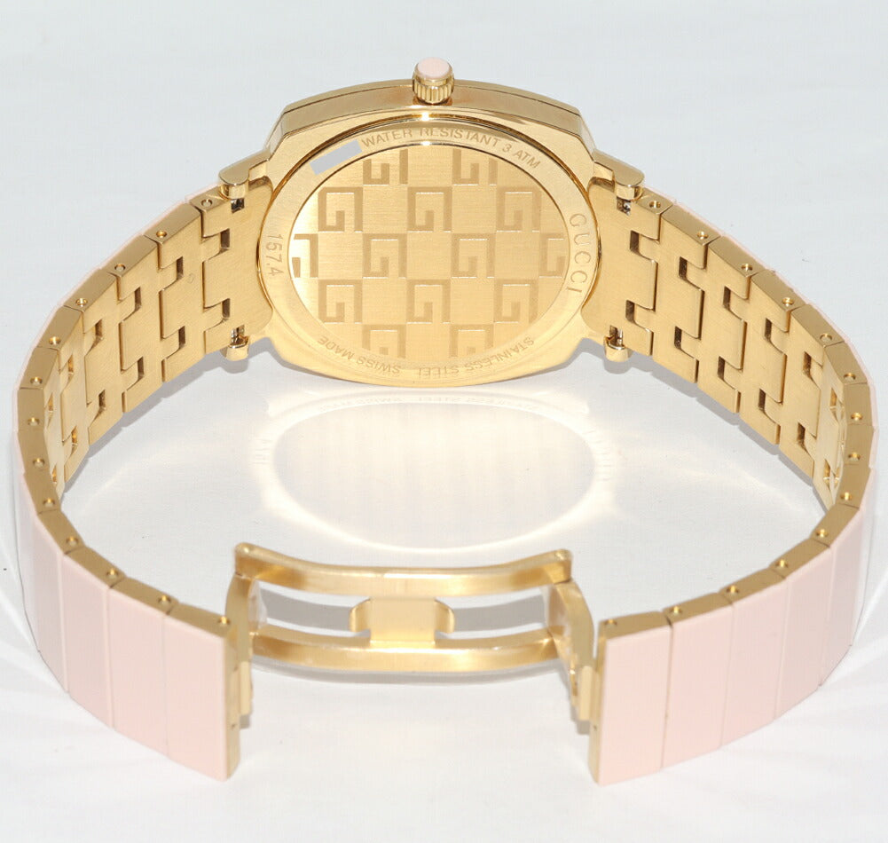 Gucci Pink Dial Grip Watch 157.4