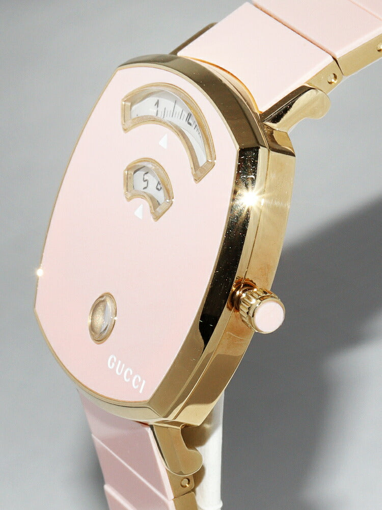 Gucci Pink Dial Grip Watch 157.4