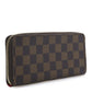 Louis Vuitton Damier Ebene Clemence Wallet Cherry