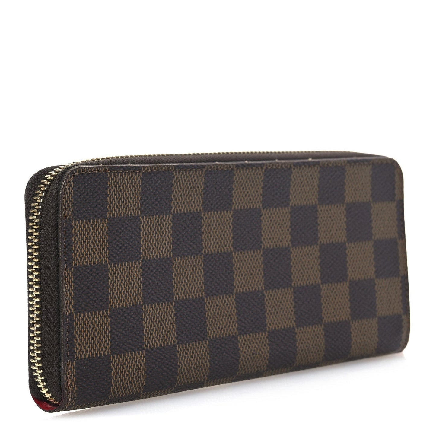 Louis Vuitton Damier Ebene Clemence Wallet Cherry