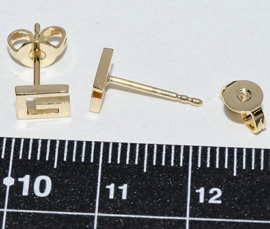 Gucci G Logo Au750 Earrings