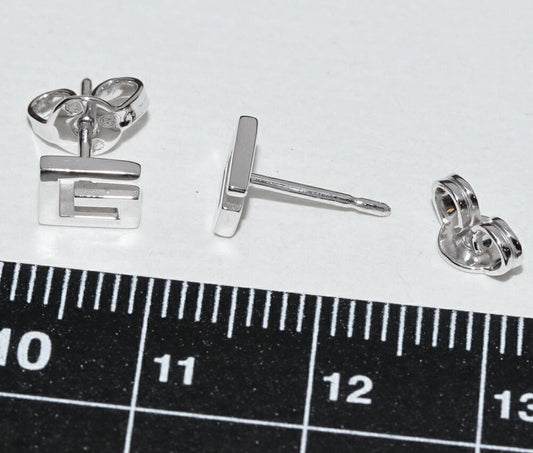 Gucci G Logo K18WG Stud Earrings