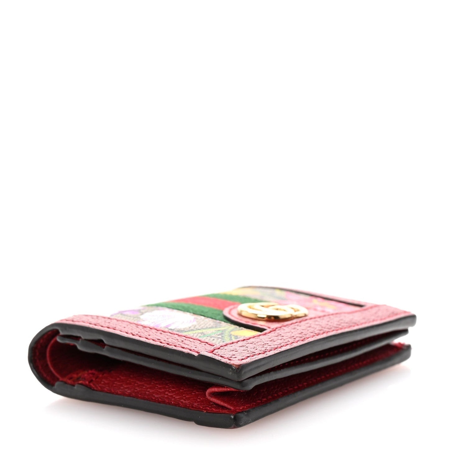 Amelia GG Supreme Monogram Flora Web Ophidia Card Case Red
