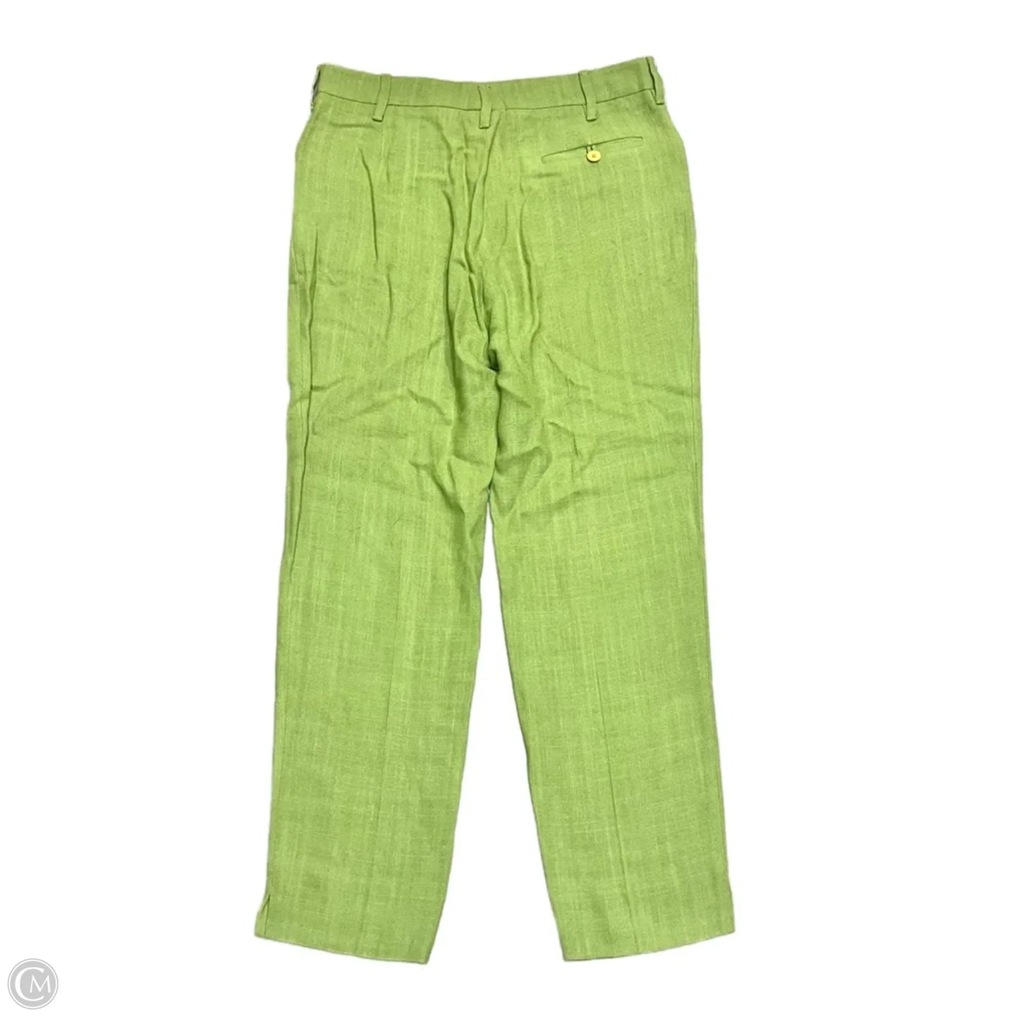 Pants Luxury Designer By Prada In Green, Size: 10