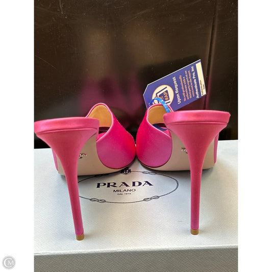 Shoes Luxury Designer By Prada In Pink, Size: 11