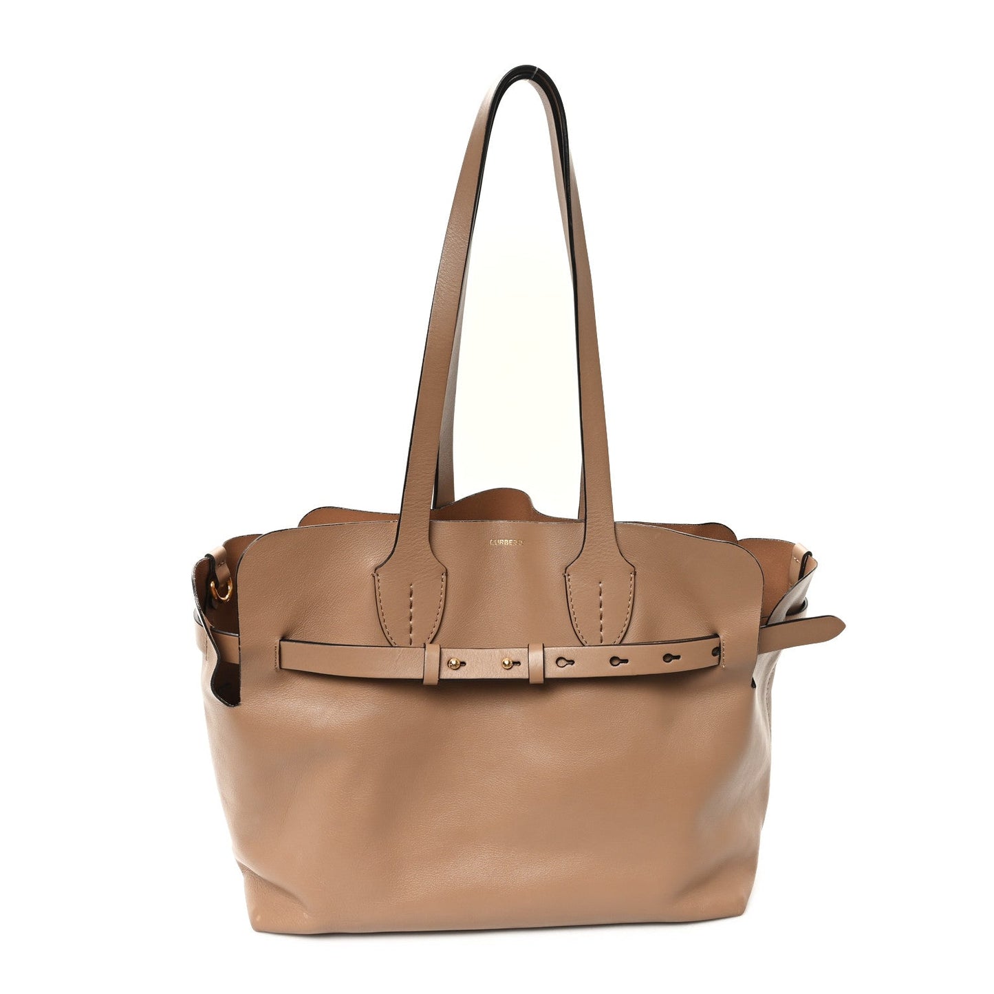 Amelia Soft Smooth Calfskin Medium Tote Limestone