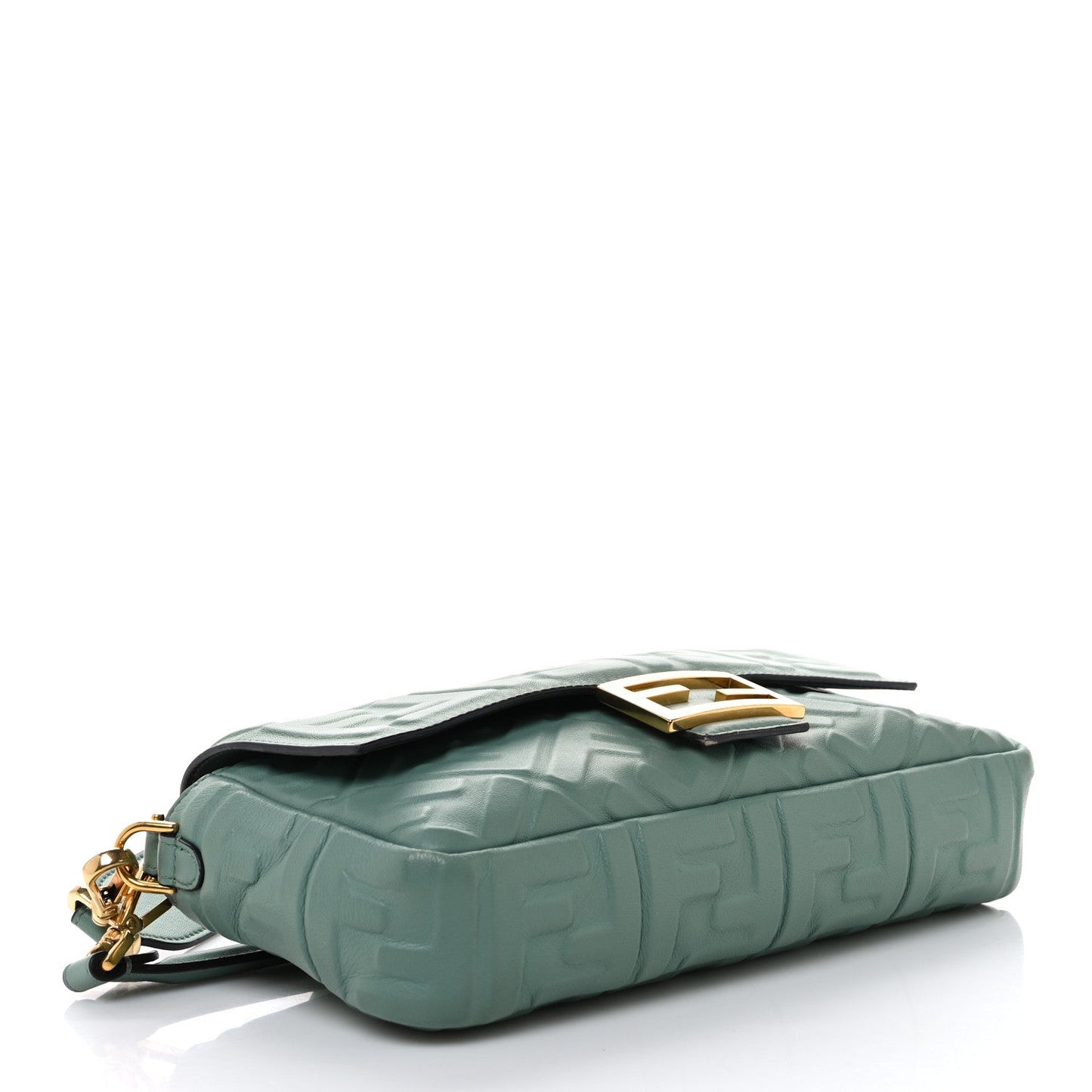 Amelia Nappa FF 1974 Embossed Baguette Menta