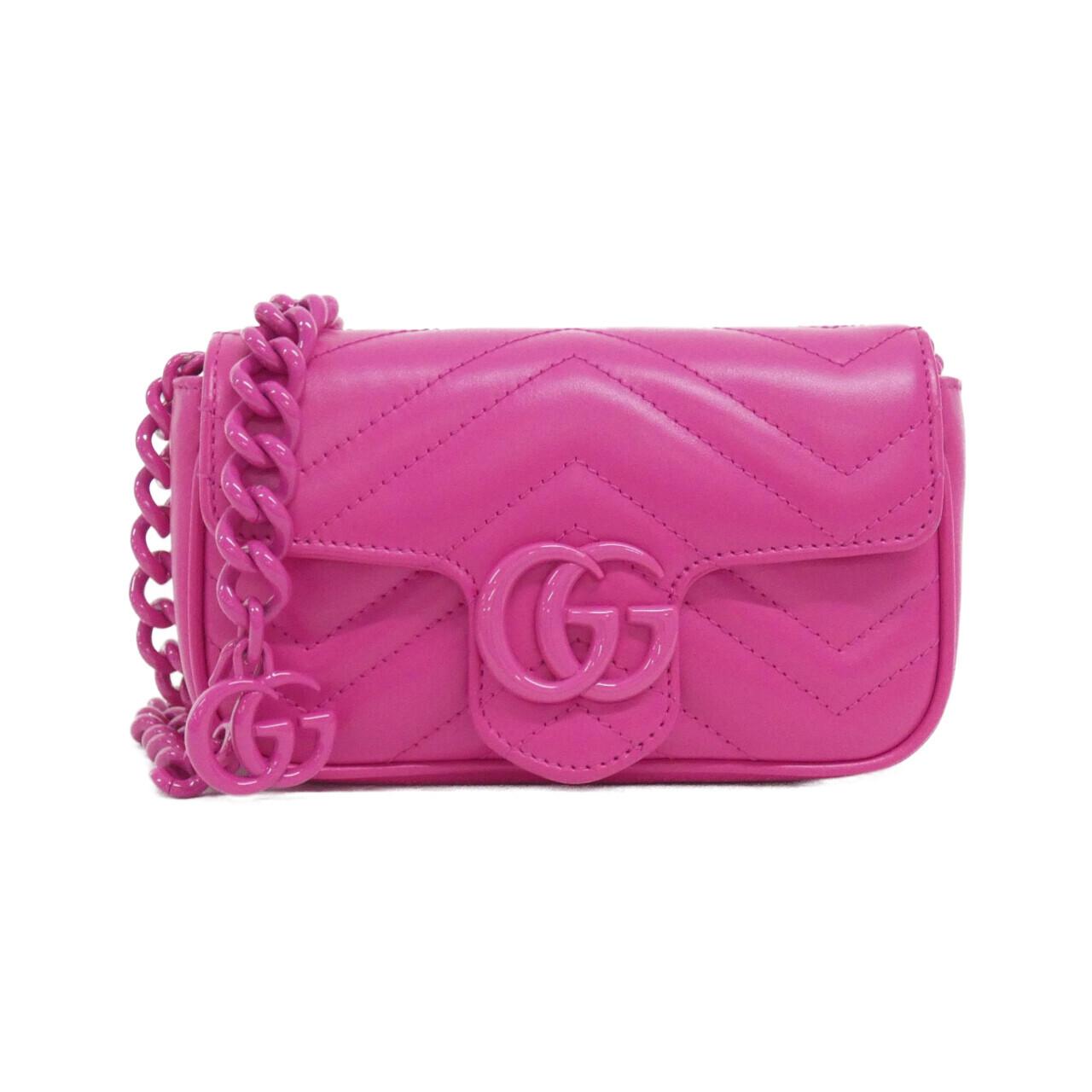 Gucci GG MARMONT Quilting Chevron Leather Waist Bag