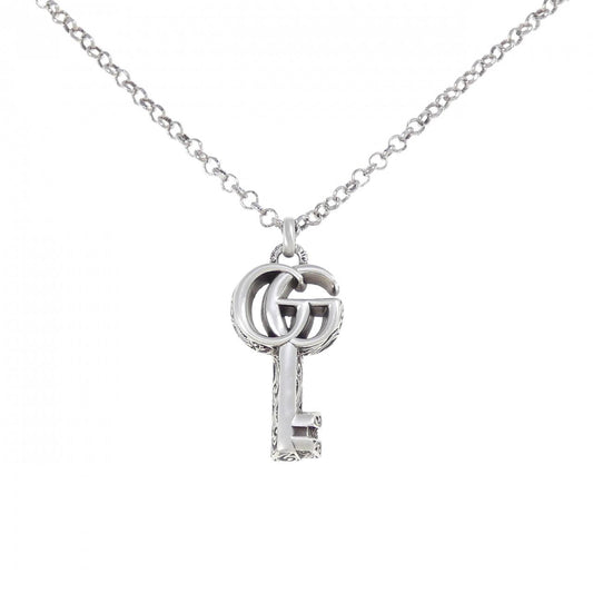 Gucci Double G Key 925 Silver Necklace