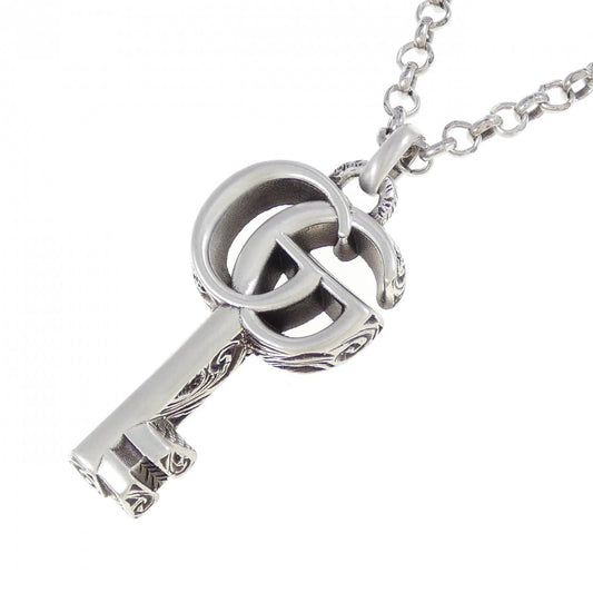 Gucci Double G Key 925 Silver Necklace
