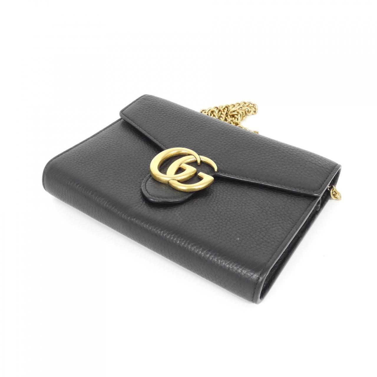 Gucci GG MARMONT Leather Chain Wallet