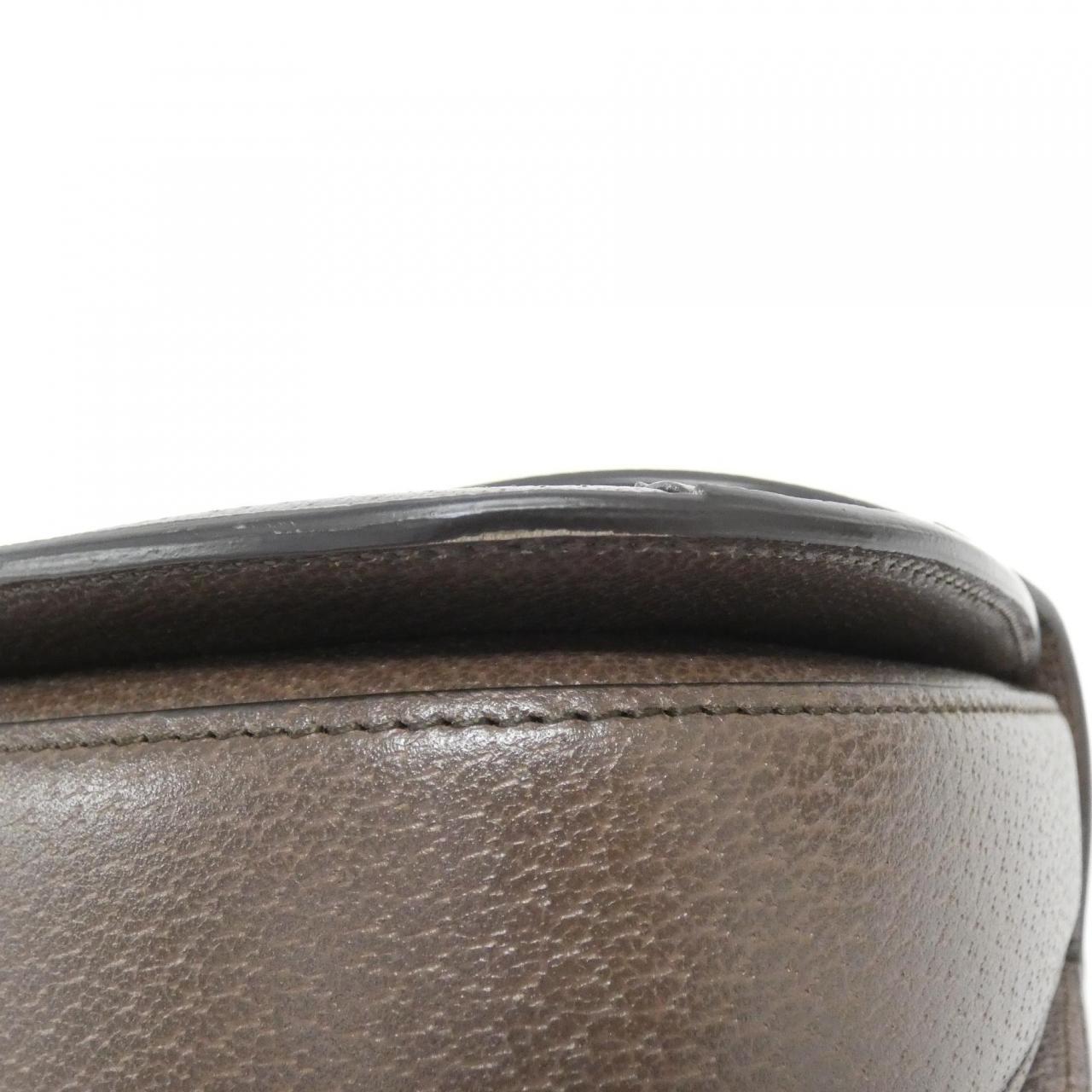 Gucci GUCCI BAMBOO 1947 Jumbo GG Canvas Leather Shoulder Bag