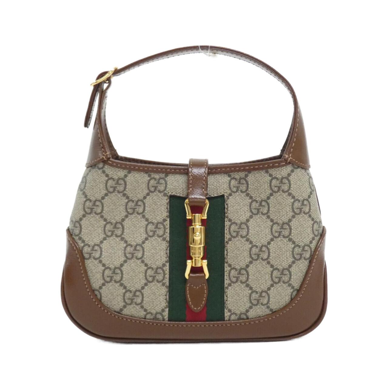 Gucci JACKIE 1961 GG Supreme Canvas Leather Bag