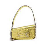 Gucci HORSEBIT 1955 Cracked Leather Shoulder Bag