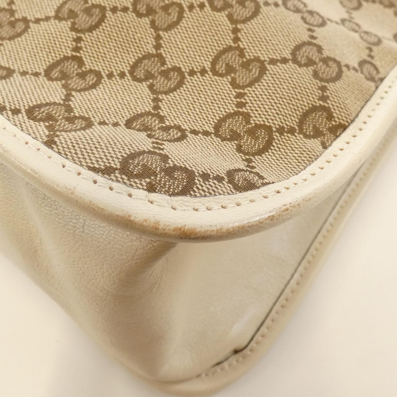 Gucci Horsebit 1955 GG Canvas Leather Bag