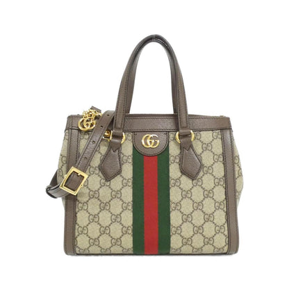 Gucci Ophidia GG Supreme Canvas Leather Shoulder Bag