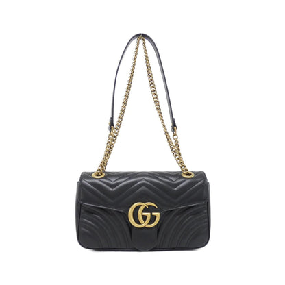 Gucci GG MARMONT Quilted Chevron Leather Shoulder Bag