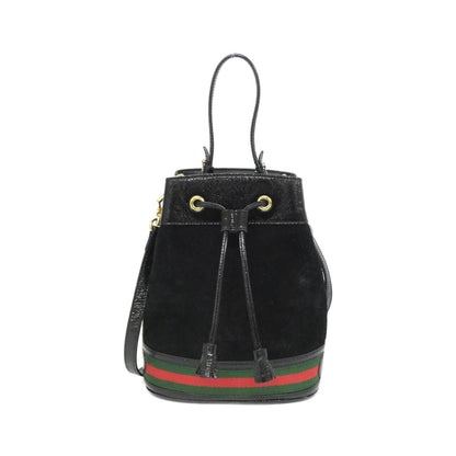 Gucci Ophidia Suede Enamel Shoulder Bag