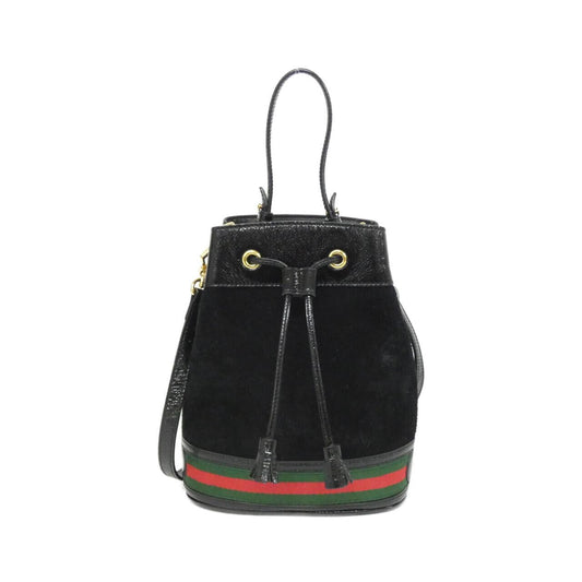 Gucci Ophidia Suede Enamel Shoulder Bag
